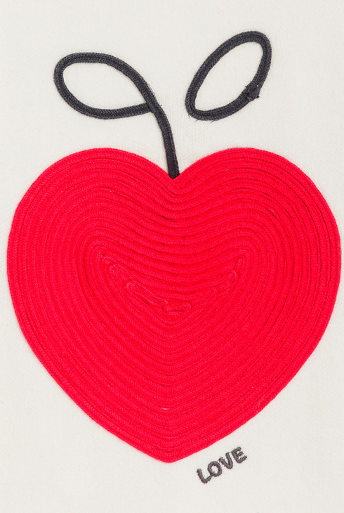 Girl's ecru knitted jumper 2