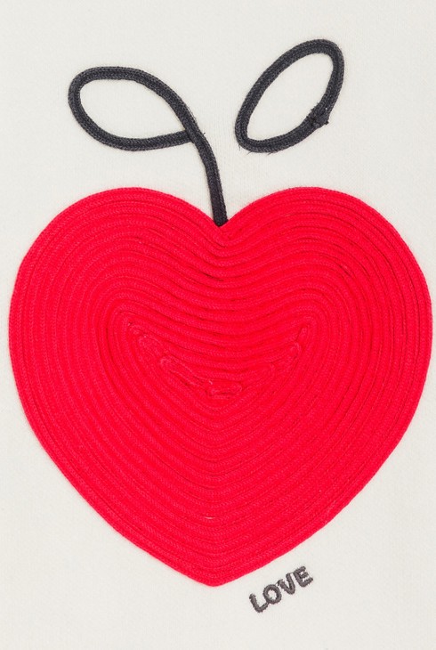 Girl's ecru knitted jumper 2