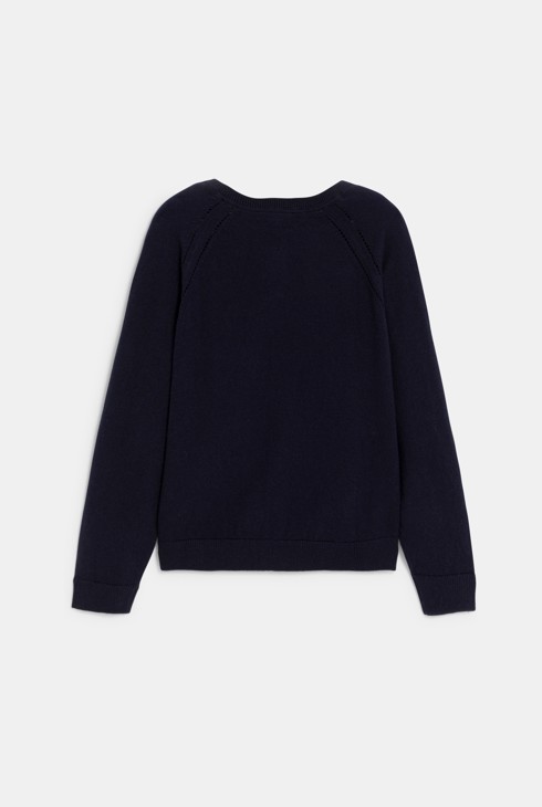 Cárdigan fino azul niña 2