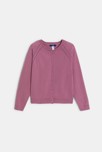 Cardigan fin fille rose
