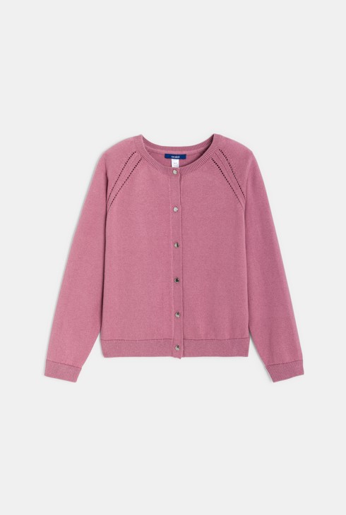 Cárdigan fino rojo niña 1