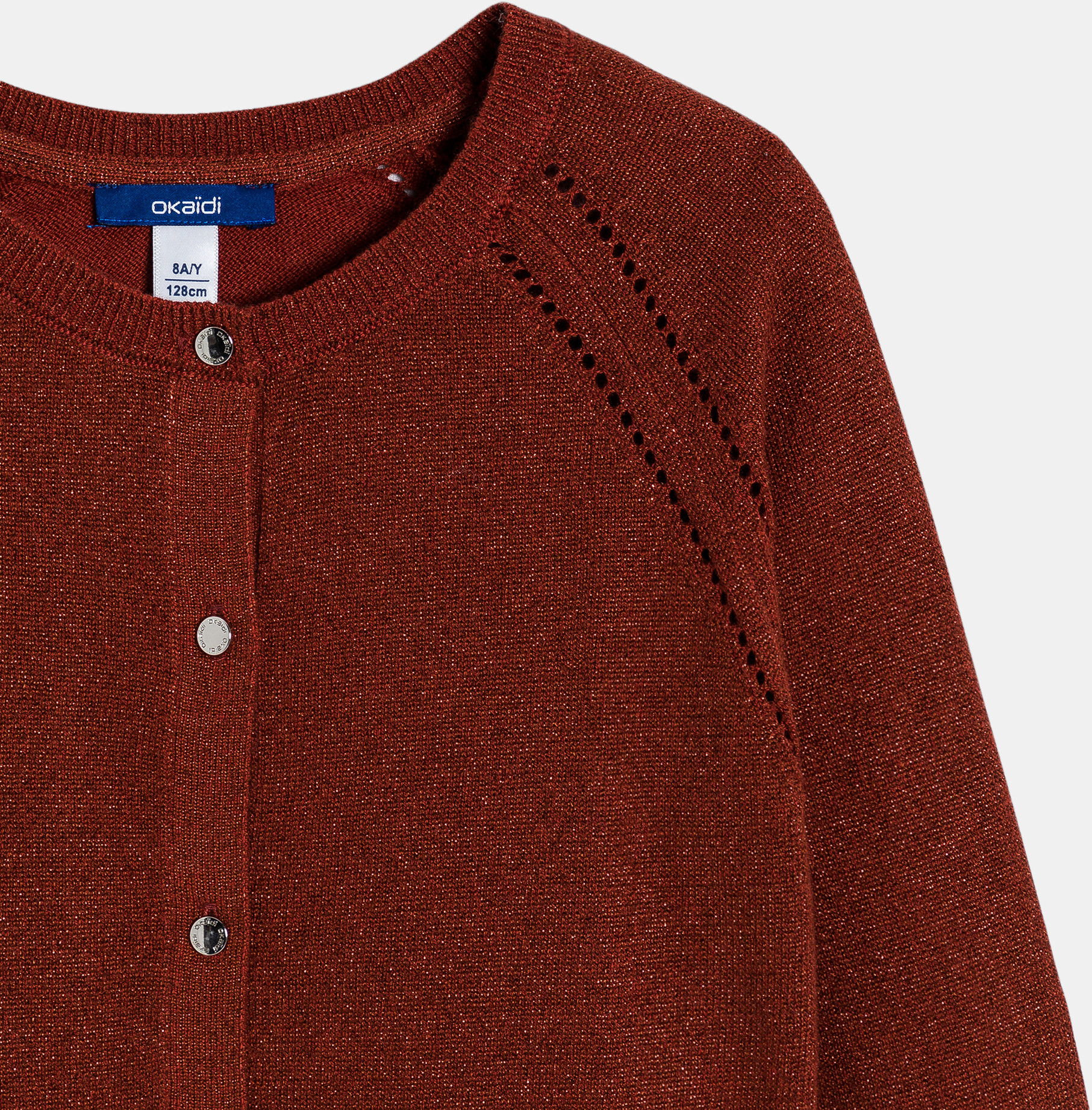 Girl's fine-knit cardigan 2