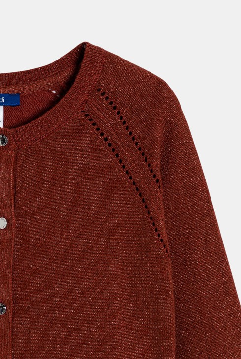 Girl's fine-knit cardigan 2