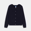 Cardigan fin bleu Fille