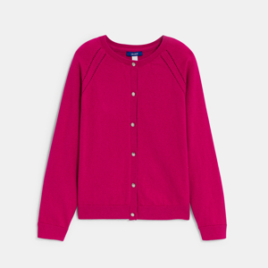 Fijne roze cardigan voor meisjes 1