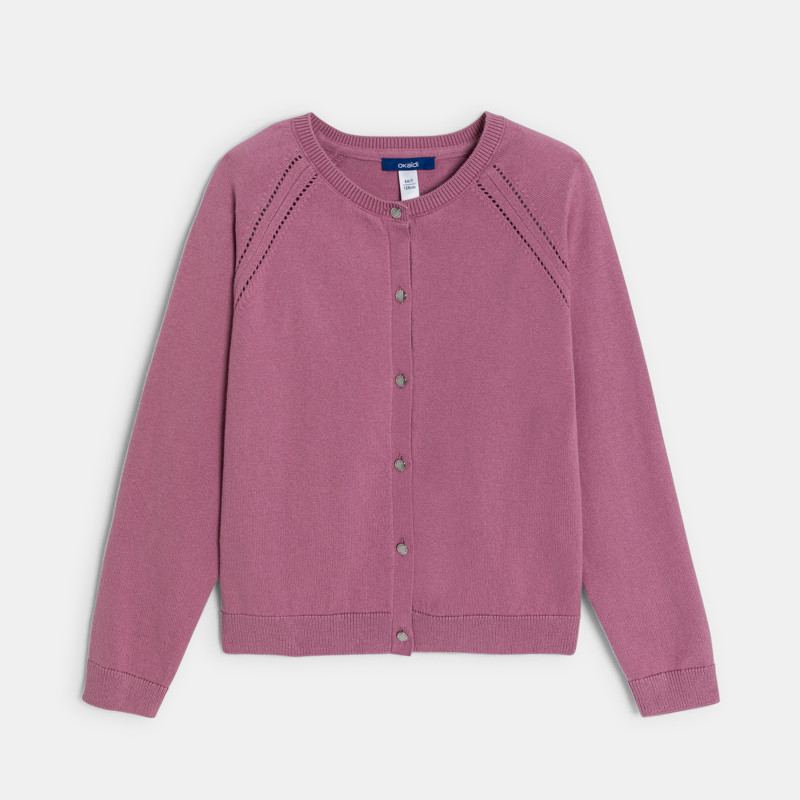 Cardigan fein Mädchen rosa
