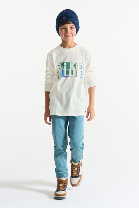 Weißes T-Shirt Bike Club Jungen 2