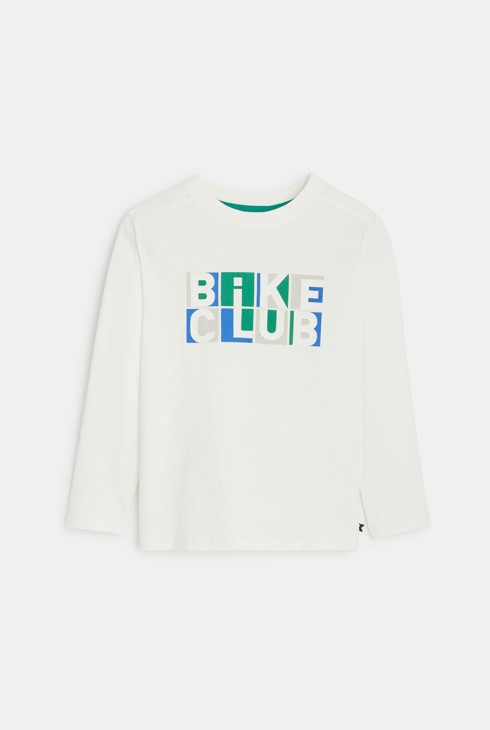Weißes T-Shirt Bike Club Jungen 1