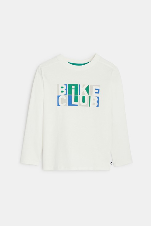 Weißes T-Shirt Bike Club Jungen 1