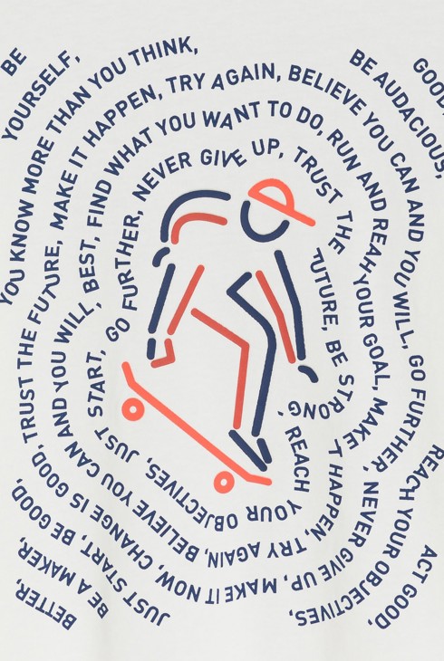 Samarreta blanca amb missatge nen 2