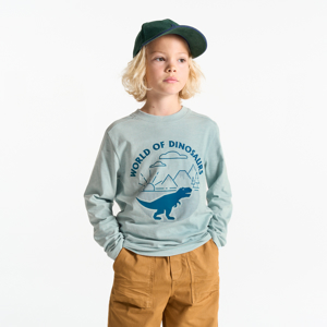 T-shirt motif dinosaure bleu Garçon 1