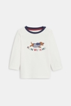 T-shirt chien brodé blanc bébé garçon 3