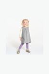 Robe chasuble et tee-shirt côtelé gris bébé fille 5