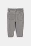 Pantalon souple taille haute gris bébé fille 3