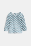 Robe salopette velours et t-shirt bleu bébé fille 4