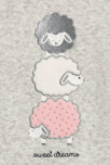 Pijama de terciopelo 2 piezas gris niña 2