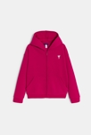 Sweat-shirt à capuche rouge Fille