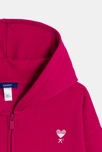 Sudadera con capucha rosa para niña 3