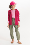 Sudadera con capucha rosa para niña 1