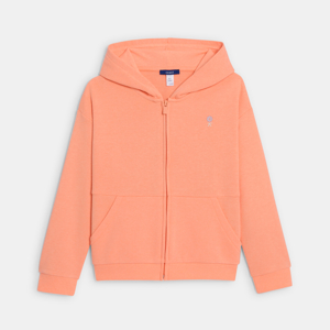 Sudadera con capucha albaricoque niña 1