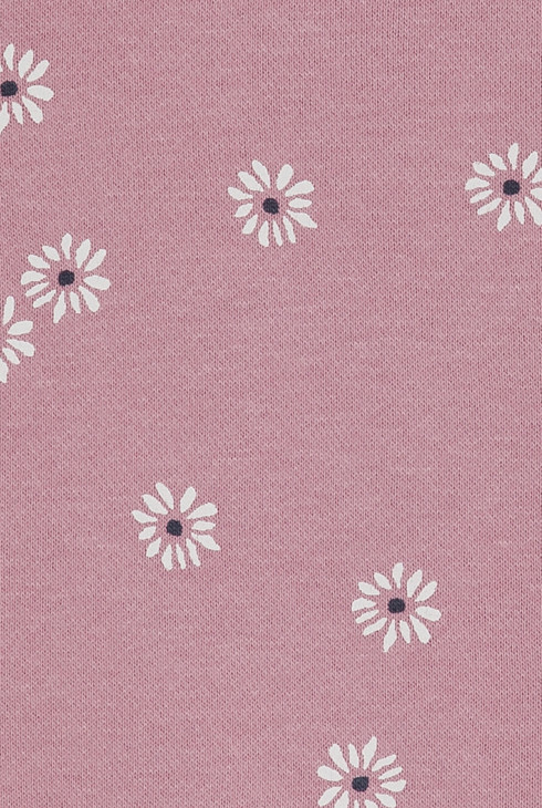 Sweat-shirt à capuche motif fleur rose Fille 2