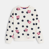 Sweat-shirt à pois blanc Fille