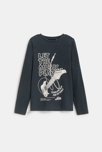 Anthrazitgraues T-Shirt Music Jungen 3