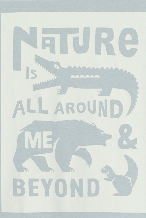 Eisblaues T-Shirt mit Schriftzug für Jungen 2