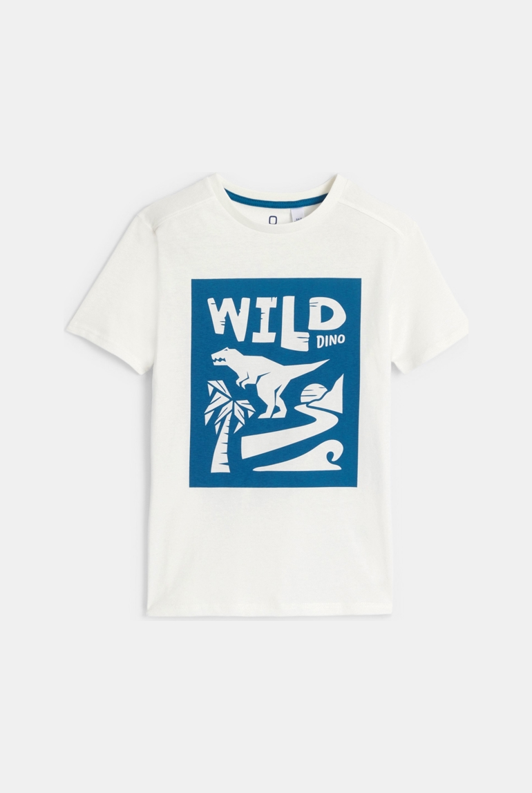 T-shirt à message blanc Garçon 1