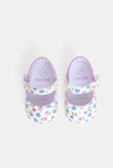 Ballerines en coton fleuri bébé fille 2