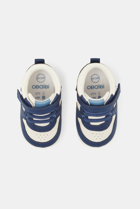 Zapatillas altas azul bebé niño 2