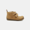 Bottines premiers pas cuir camel bébé garçon