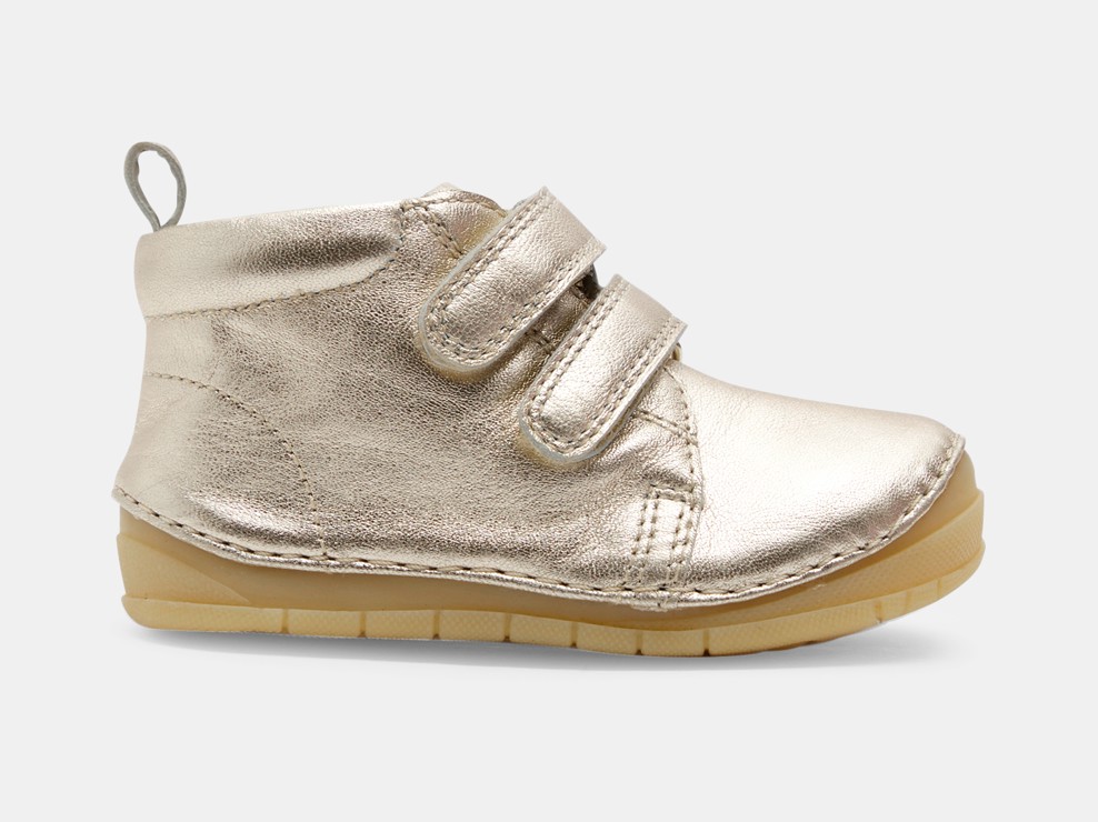 Bottines premiers pas jaune bébé fille 1