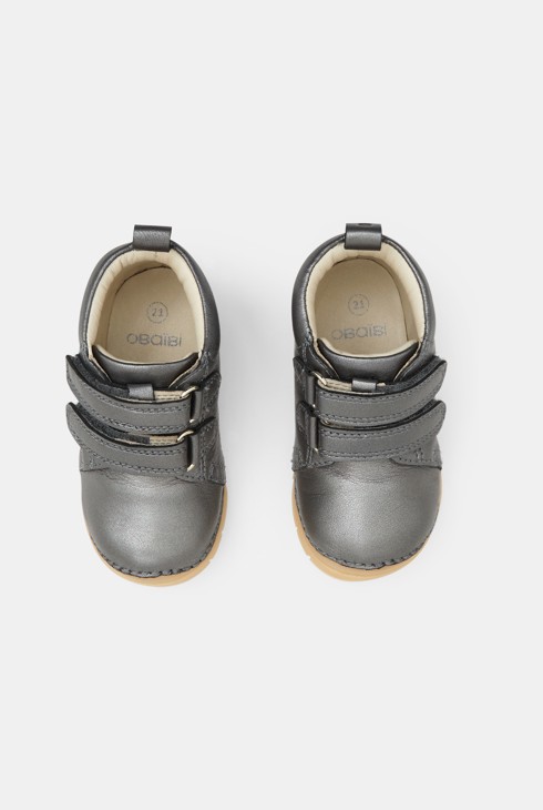 Bottines premiers pas gris irisé bébé fille 2