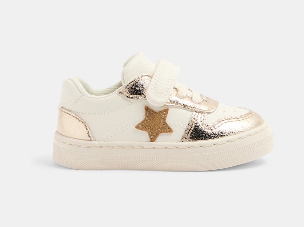 Niedrige glänzende Turnschuhe für kleine Mädchen 1