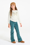 T-shirt papillon à sequins blanc Fille 4