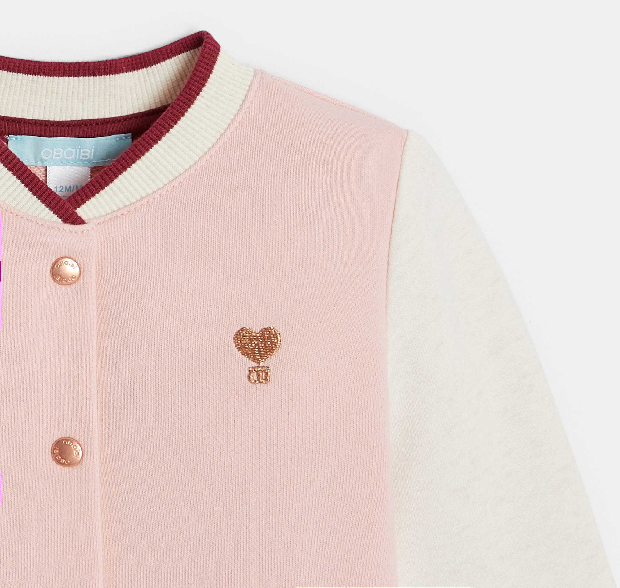 Rosa Teddy-Weste mit Hundemotiv Baby Mädchen 2