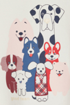 T-shirt chiens blanc bébé fille 3
