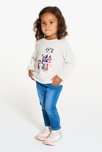 T-shirt chiens blanc bébé fille 4