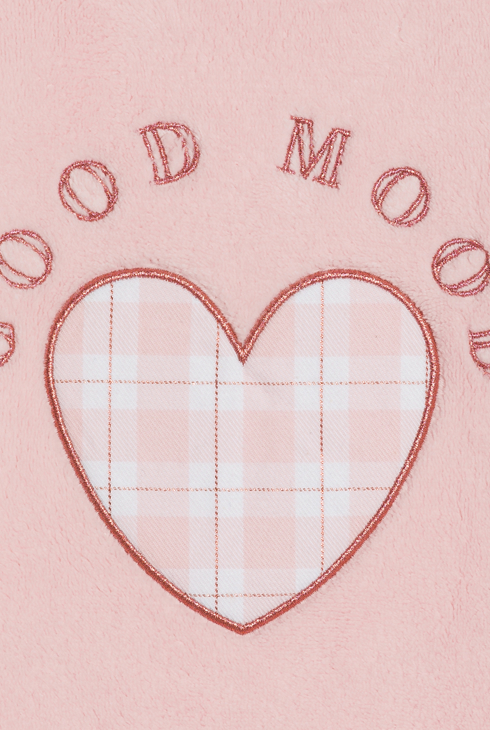 Pyjama 2 pièces motif cœur rose pastel Fille