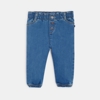 Pantalon denim souple bleu bébé fille