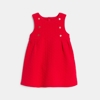 Robe chasuble fantaisie cœurs rouge bébé fille