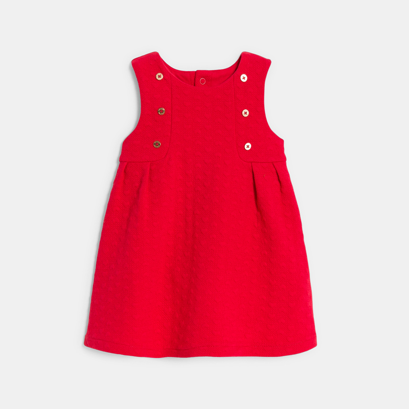 Rotes verspieltes Trägerkleid mit Herzmotiv Baby Mädchen