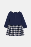 Robe 2 en 1 molleton bleu bébé fille 4