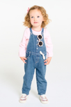 Mono largo vaquero azul bebé niña 5