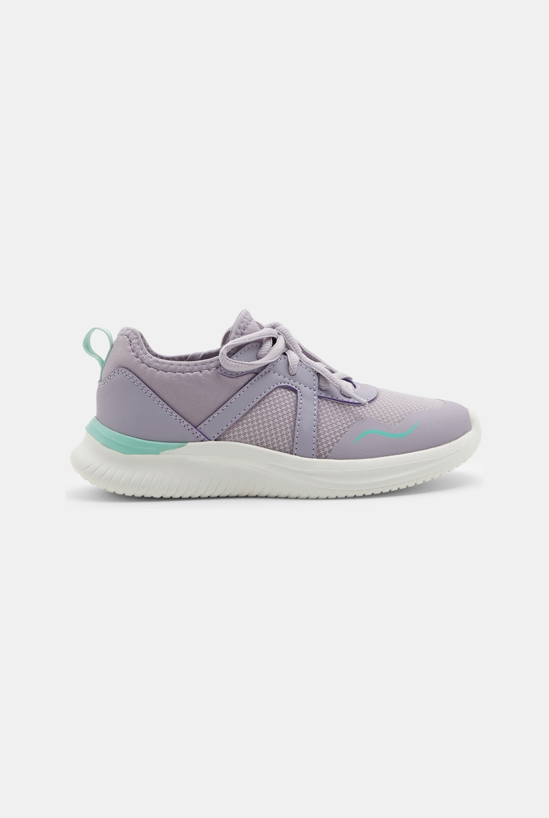 Baskets running mauve fille 1