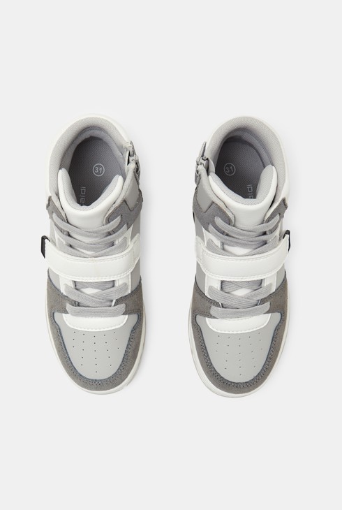 Baskets street hautes gris garçon 2