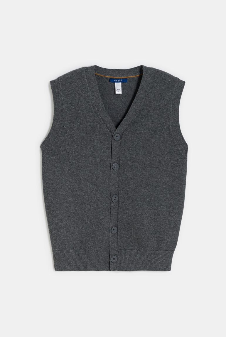 Gilet sans manches gris Garçon 1