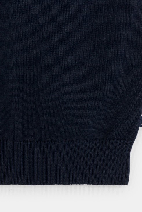 Boy's navy blue V-necked tank top 2