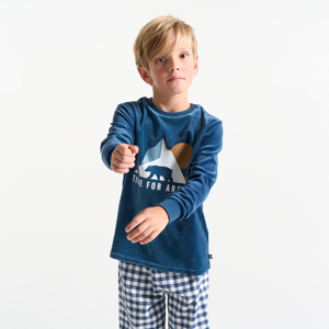 Marineblauer zweiteiliger Pyjama für Jungs 1